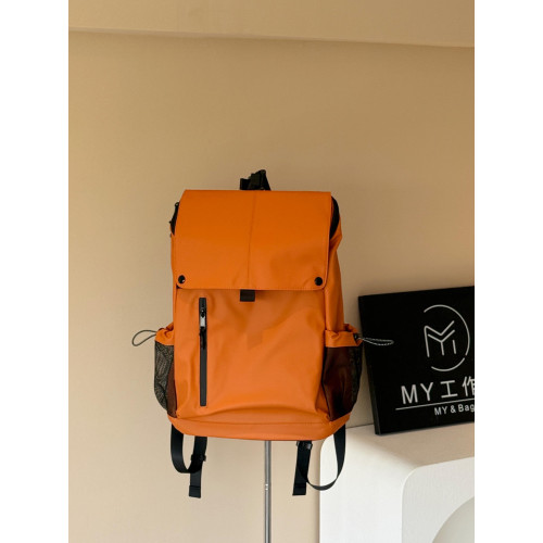 MY大容量雙肩後後背包中性風防水離家出走雙肩包多口袋戶外旅行登山包