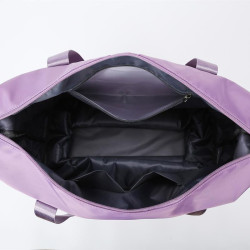 萬向輪旅行包2024年新款可攜式手拉行李袋帶滑輪收納包大容量健身包