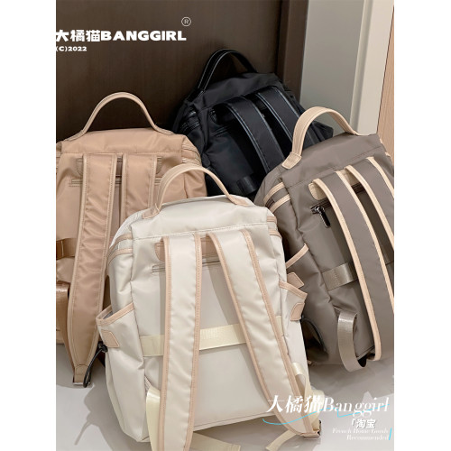 新款女士後後背包旅遊輕便高顔值旅行雙肩包高級感大容量短期出差書包