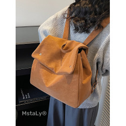 秋冬超火復古大容量雙肩包女2026新款高級感通勤外出旅行手提後後背包