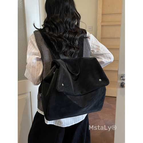 秋冬超火復古大容量雙肩包女2026新款高級感通勤外出旅行手提後後背包 秋冬超火復古大容量雙肩包女2026新款高級感通勤外出旅行手提後後背包