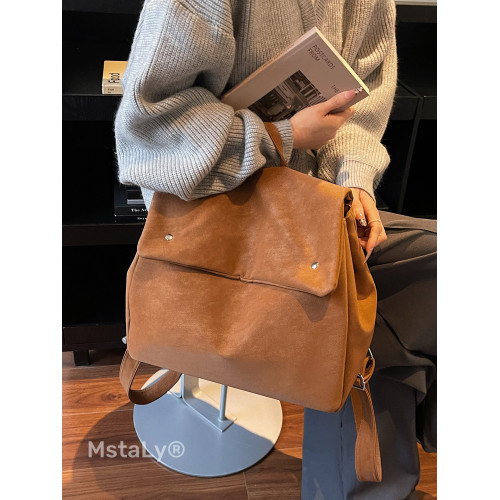 秋冬超火復古大容量雙肩包女2026新款高級感通勤外出旅行手提後後背包 秋冬超火復古大容量雙肩包女2026新款高級感通勤外出旅行手提後後背包