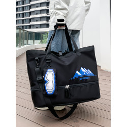 超大容量短途旅行包滑雪包獨立鞋倉頭盔雪鞋行李收納袋運動健身包