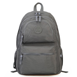 大容量戶外防水帆布雙肩包男輕量電腦雙肩後後背包女多口袋大學生書包