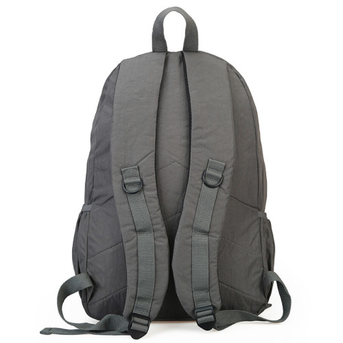 大容量戶外防水帆布雙肩包男輕量電腦雙肩後後背包女多口袋大學生書包