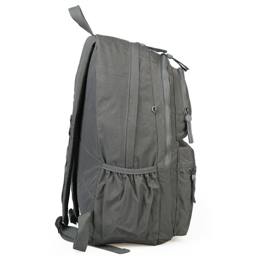 大容量戶外防水帆布雙肩包男輕量電腦雙肩後後背包女多口袋大學生書包