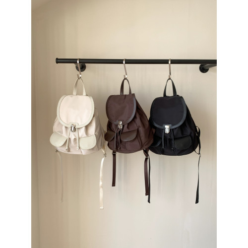 韓國小衆後後背包女包2025新款尼龍防水多口袋休閒後後背包大容量雙肩包