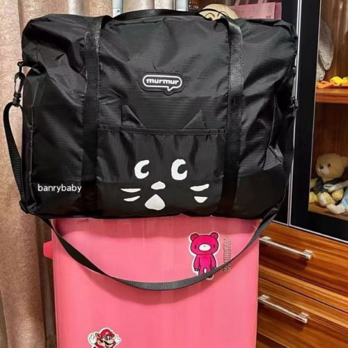 日系貓咪卡通可愛折疊大容量旅行包可攜式行李袋男女出行健身包 日系貓咪卡通可愛折疊大容量旅行包可攜式行李袋男女出行健身包