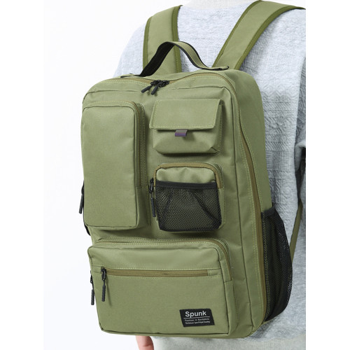 書包男大學生高顔值雙肩包大容量戶外出行登山包潮流輕便旅行後後背包