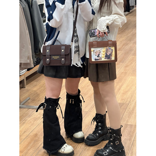 嗚咚小鋪原創百搭日常透明吧唧二次元小食量痛包包女【楓糖可可】