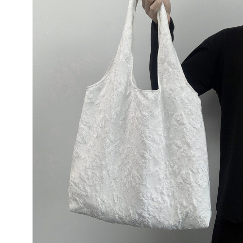 2026年肌理背心包民族風文藝風小清新學院百搭帆布包大容量手提袋