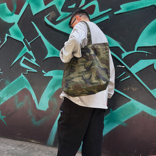 本色迷彩無通勤托特單肩帆布包出街休閒旅行健身環保袋 本色迷彩無通勤托特單肩帆布包出街休閒旅行健身環保袋