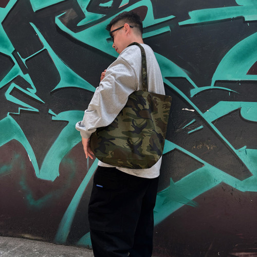 本色迷彩無通勤托特單肩帆布包出街休閒旅行健身環保袋 本色迷彩無通勤托特單肩帆布包出街休閒旅行健身環保袋