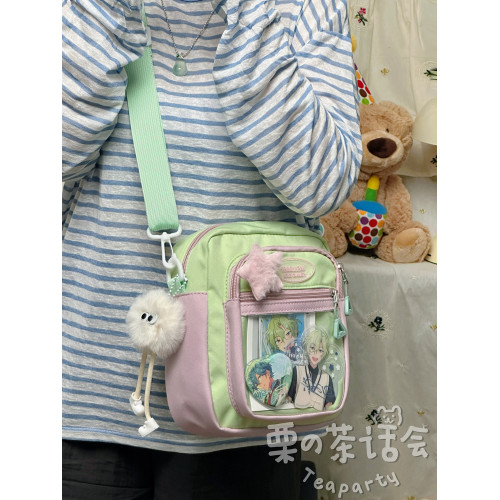 可愛吧唧痛包穀子包二次元手機小挎包少女休閒百搭小包包女斜後後背包