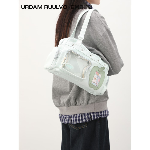 UR日系小清新二次元痛包女2025新款大容量學生外出通勤單肩斜後後背包