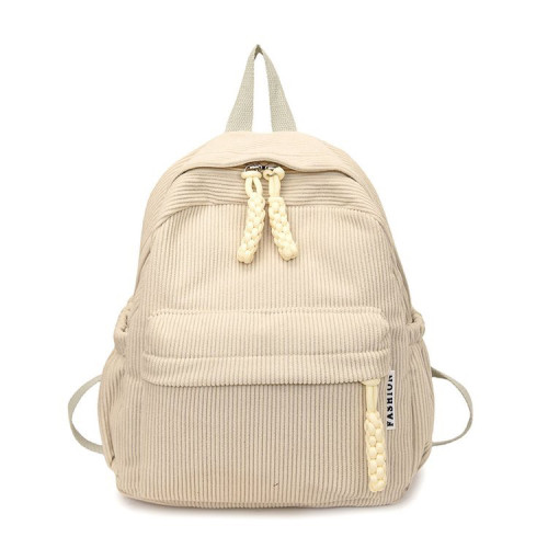 2026新款簡約條紋雙肩包女大學生百搭大容量旅行後後背包休閒運動書包