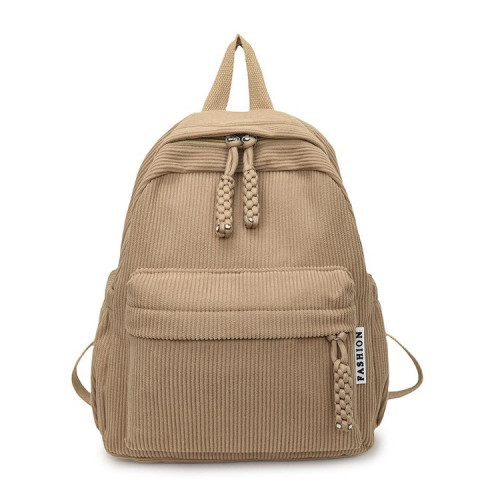 2026新款簡約條紋雙肩包女大學生百搭大容量旅行後後背包休閒運動書包