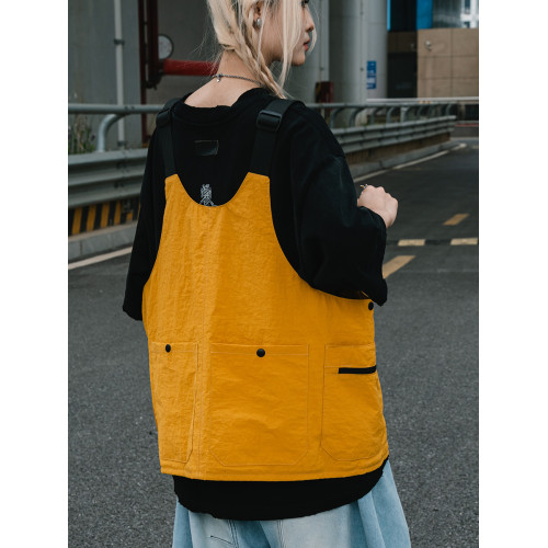 工裝可變後後背包馬甲包個性廉航神器多口袋大容量斜後後背包可穿戴後後背包