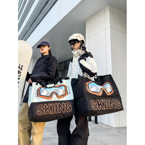 超大容量短途出差旅行包男運動滑雪後後背包衣服行李收納袋手提健身包