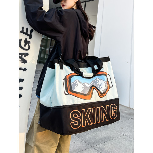 超大容量短途出差旅行包男運動滑雪後後背包衣服行李收納袋手提健身包