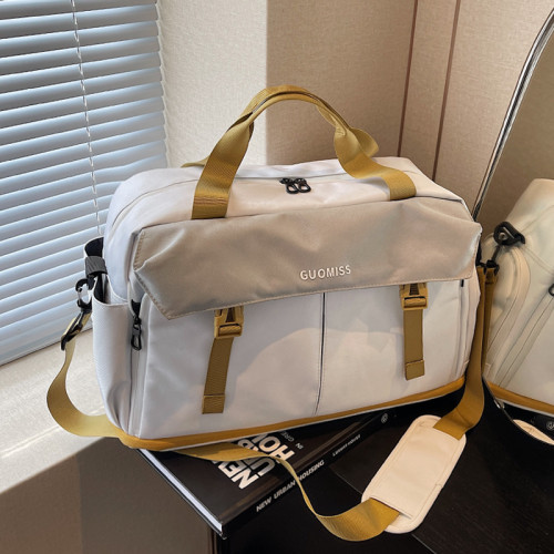 大容量時尚短途旅行包女手提出差輕便行李袋男擴容斜背運動健身包