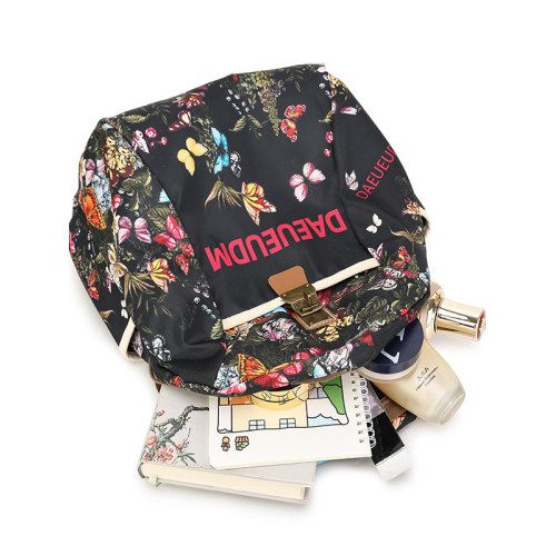 輕便時尚旅行雙肩包女2025新款洋氣防水女士後後背包牛津布外出旅遊