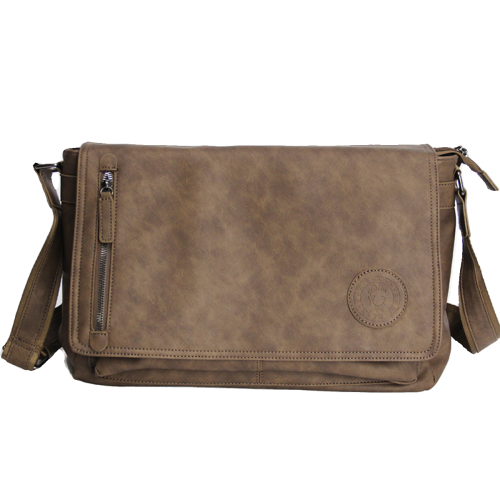 新款大容量郵差包復古韓版男包單肩包斜後後背包休閒男士後後背包橫款挎包