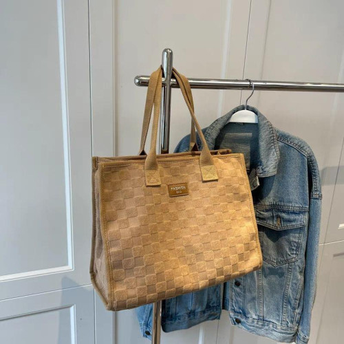 大容量帆布通勤包包女2024新款時尚外出單肩托特媽咪手提購物袋子