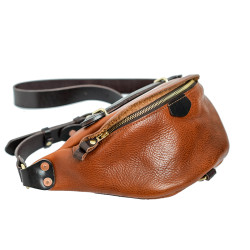 牛爺！阿美哢嘰重工單肩包男復古街頭機車腰胸包大容量真皮斜後後背包