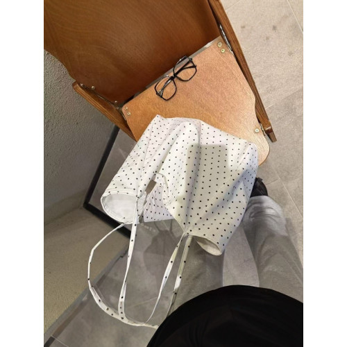 日韓大容量帆布包2025波點新款韓版韓系托特單肩學生少女百搭通勤