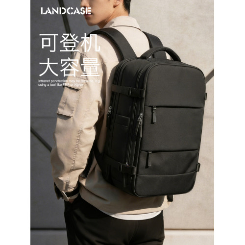 旅行後後背包男士雙肩包大容量書包旅遊輕便出差短途旅行包行李登機包