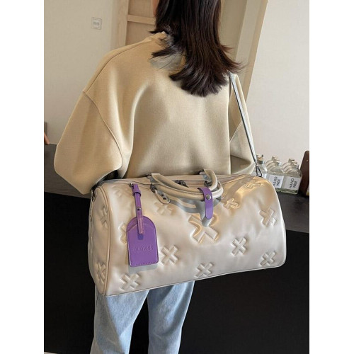 日本進口健身包女高級感防水行李包乾濕分離包大容量遊泳包