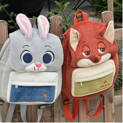 瘋狂動物城包包兔子硃迪狐狸小熊雙肩包小白後後背包維尼熊痛包書包女
