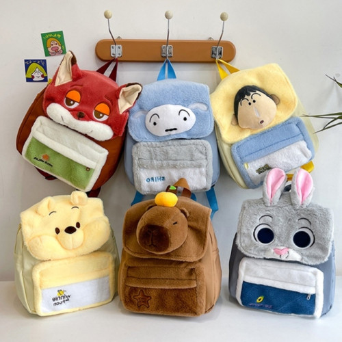 瘋狂動物城包包兔子硃迪狐狸小熊雙肩包小白後後背包維尼熊痛包書包女