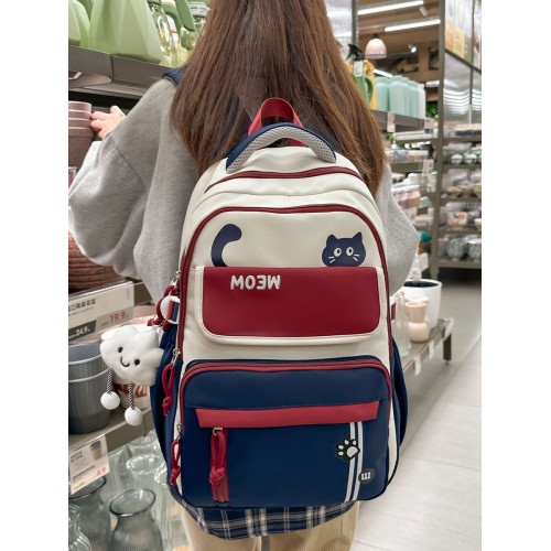 書包女初中生大容量韓版高顔值中學生減負雙肩包小學生後後背包電腦包