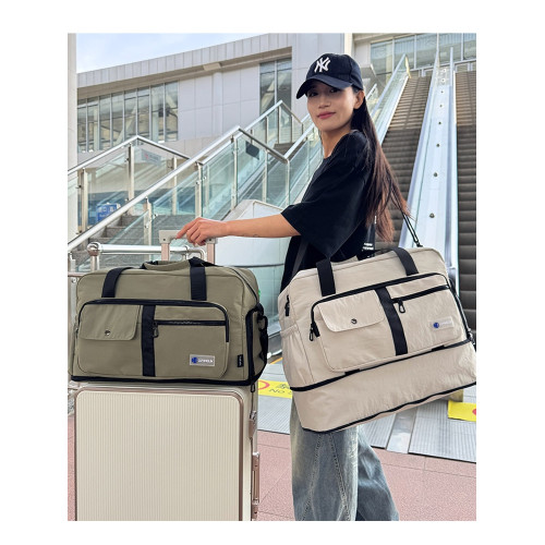 2026新款短途旅行包女大容量手提行李包運動斜背健身包乾濕分離男