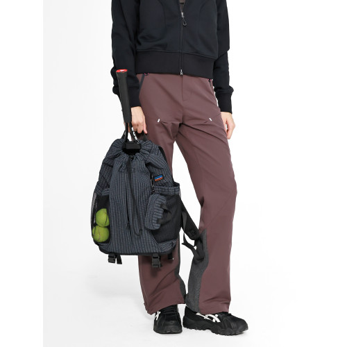 juniorMYEDITION雙肩包通勤戶外網球包抽繩暗格紋運動羽毛球後後背包