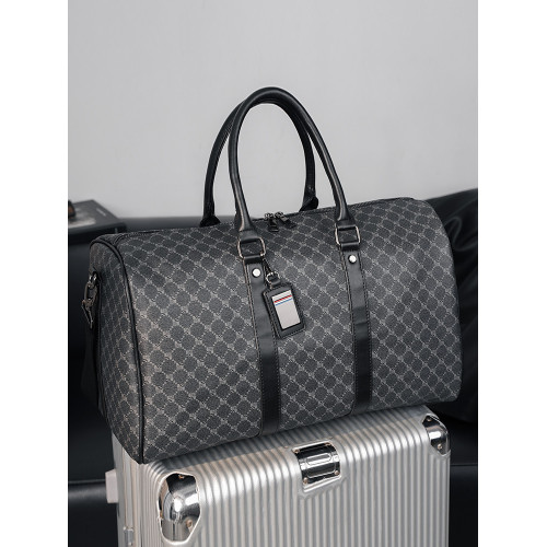 韓版新款男大容量短途旅遊出差行李袋潮流格子手提包單肩包健身包 韓版新款男大容量短途旅遊出差行李袋潮流格子手提包單肩包健身包