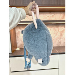 花枝鼠後後背包可愛仿真老鼠雙肩包毛絨公仔玩偶書包醜萌創意包包禮物