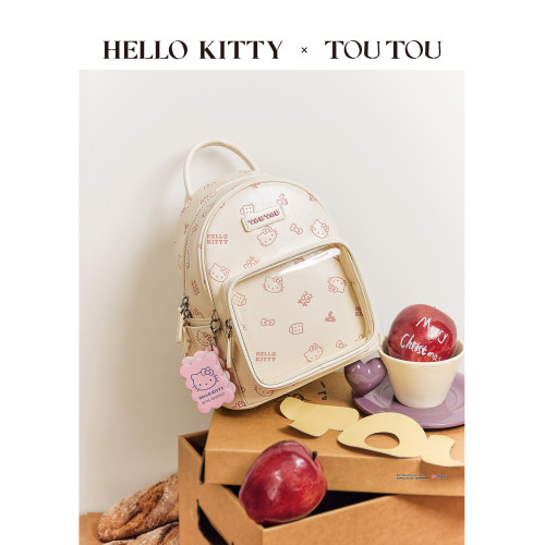 新年生日禮物TOUTOUhellokitty凱蒂貓小食量雙肩痛包通勤日常後後背包 新年生日禮物TOUTOUhellokitty凱蒂貓小食量雙肩痛包通勤日常後後背包