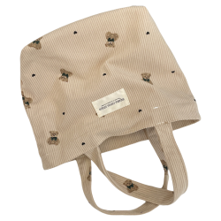 秋冬新款手提小號學生女通勤零食手機雜物收納燈芯絨帆布袋手拎包