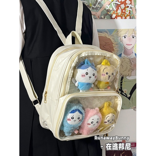 二次元小食量吧唧穀子包小後後背包透明學生百搭10cm娃包JK雙肩痛包女