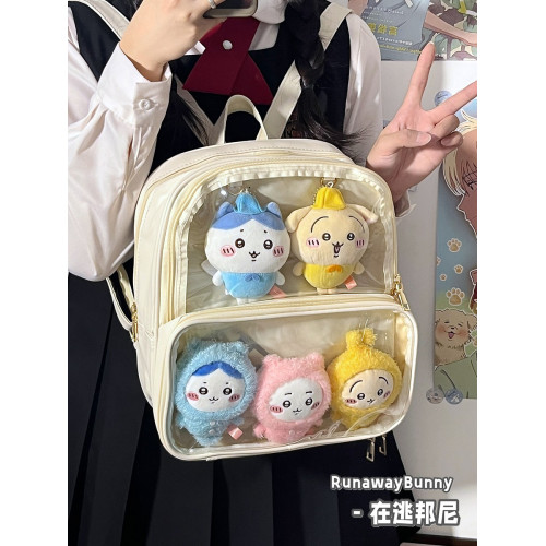二次元小食量吧唧穀子包小後後背包透明學生百搭10cm娃包JK雙肩痛包女