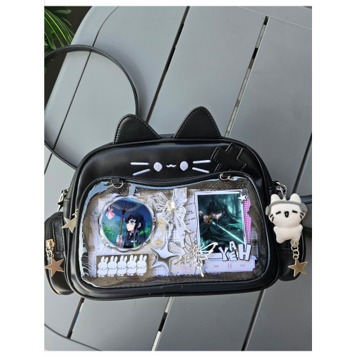 時透無一郎吧唧痛包書包單肩雙肩包鬼滅之刃穀子卡片貓貓包大容量