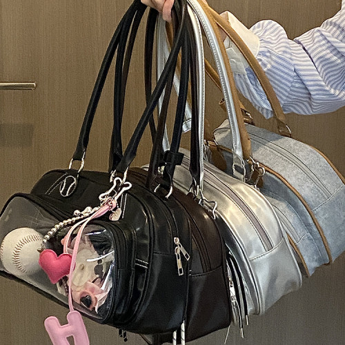 準備上岸的錢一波|美式棒球包二次元痛包腋下包大容量單肩運動包