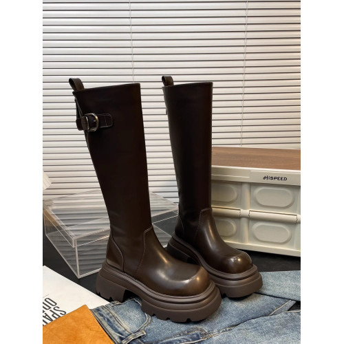 甜酷帥氣歐美辣妹高筒長靴女厚底增高顯瘦氣質皮帶釦長筒騎士靴潮 甜酷帥氣歐美辣妹高筒長靴女厚底增高顯瘦氣質皮帶釦長筒騎士靴潮