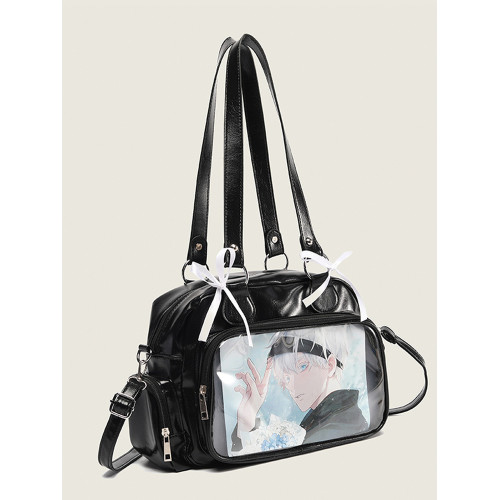 次域原創日系JK痛包大容量製服包二次元大食量吧唧穀子單肩斜後後背包