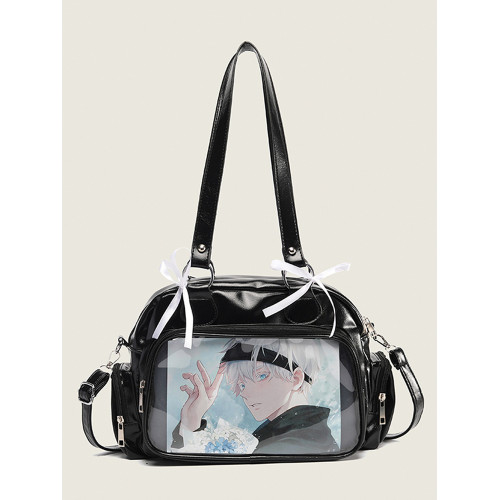 次域原創日系JK痛包大容量製服包二次元大食量吧唧穀子單肩斜後後背包