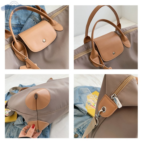 輕便小巧防水短途旅行包女單肩斜背大包包手提行李包出差包登機包