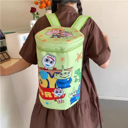 蠟筆小新餅乾包羽毛球包包同款書包女後後背包斜背雙肩桶形多巴胺卡通